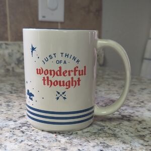 Wonderful Thought Ceramic Mug - Cream and Blue